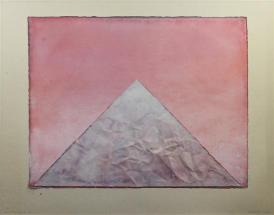 Derek Hirst (1930-2006) Sacred Mountain 6th View overall 31 x 39.5in(-)